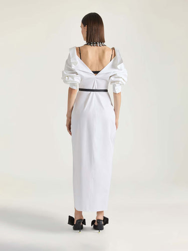 Givenchy Mujer Barcelona Vestido Camisero Midi color Blanco sku 721-000801 01 - Foto 3