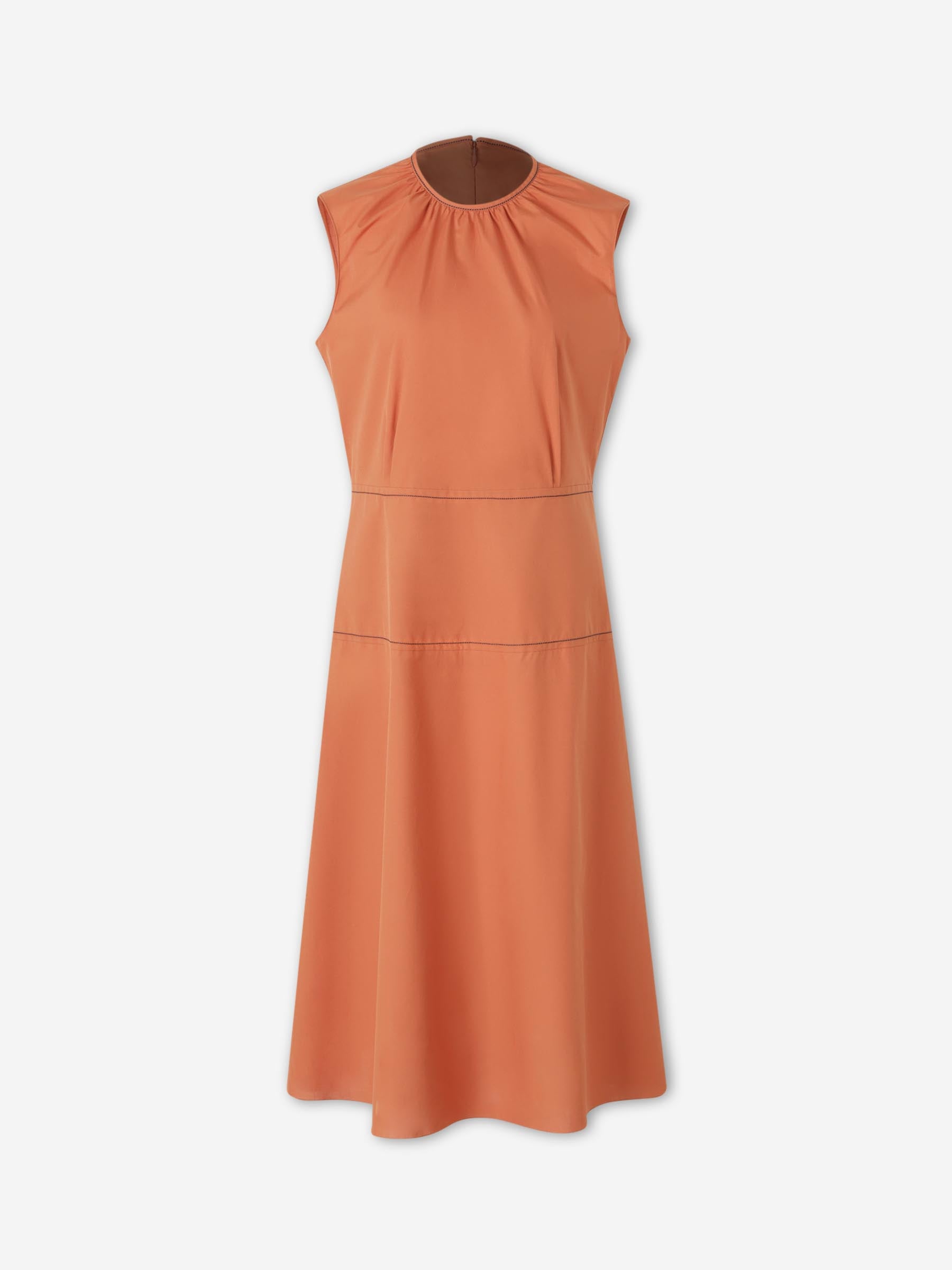 Vestido Cuello Fruncido