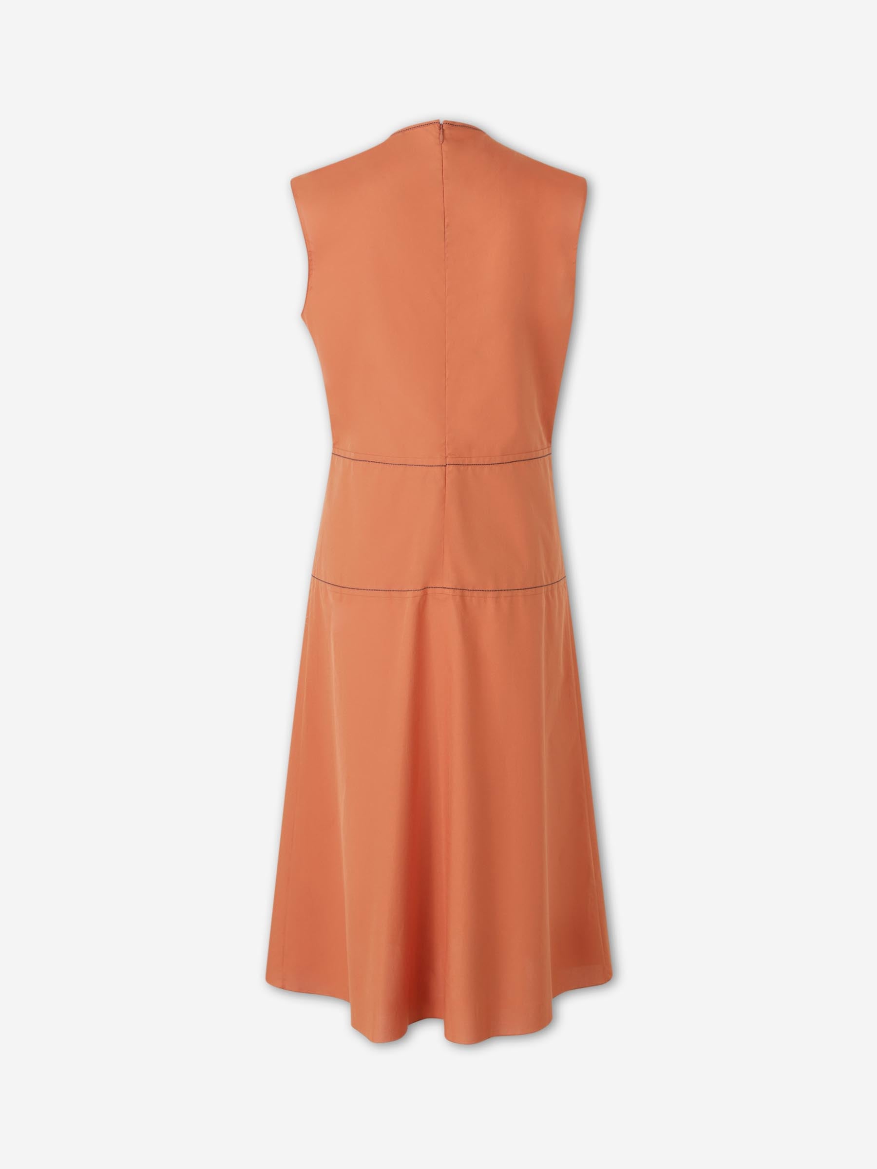Vestido Cuello Fruncido