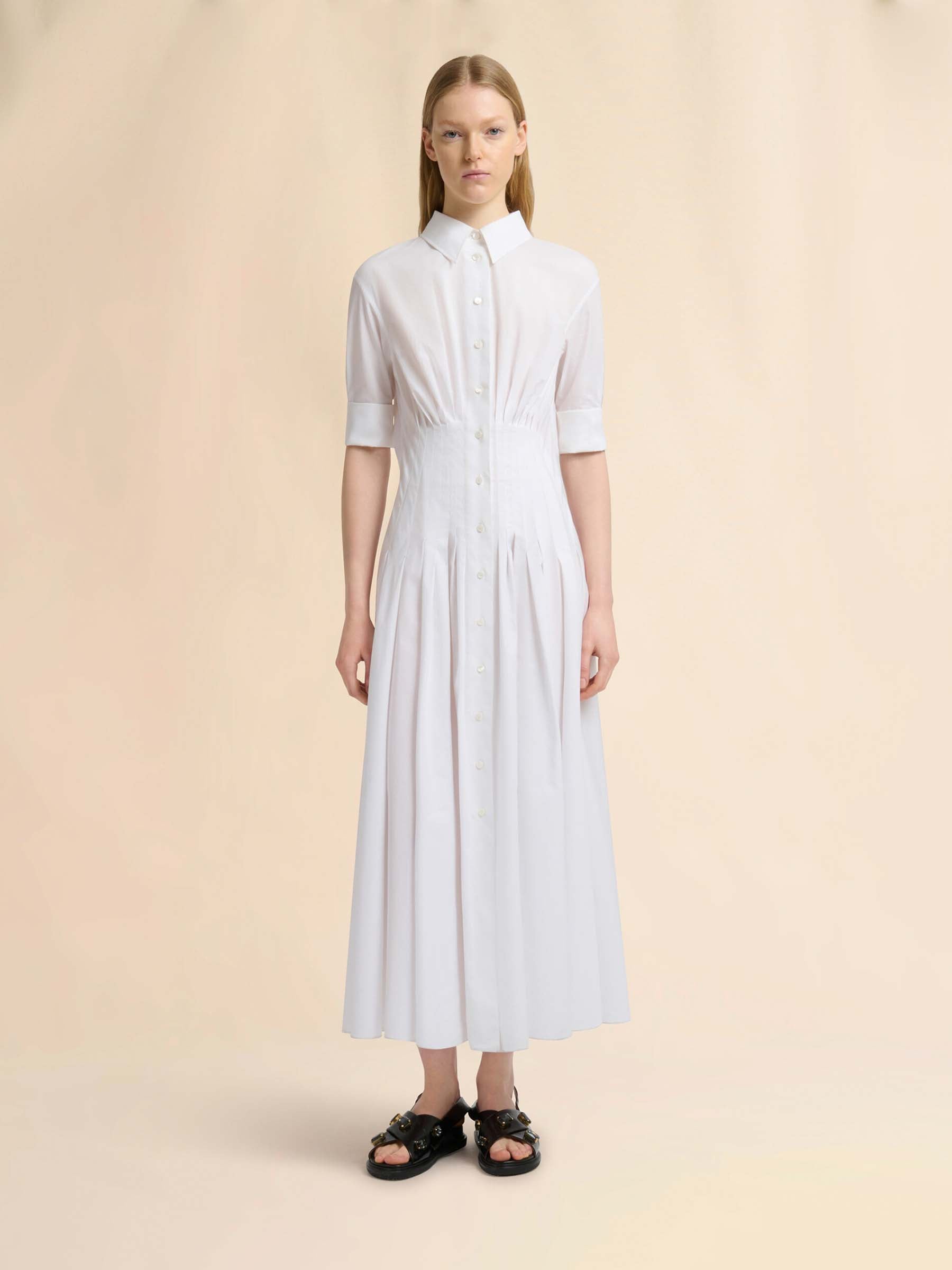 Marni Midi Shirt Dress Mujer 721-000803 01 Marni Midi Shirt Dress Mujer 721-000803 01