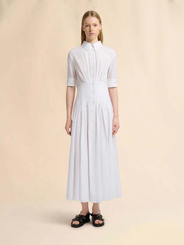 Marni Mujer Barcelona Vestido Midi Camisero color Blanco sku 721-000803 01 - Foto 2