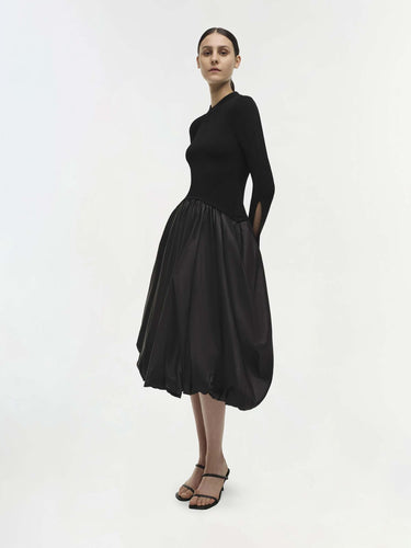 Simkhai Mujer Barcelona Vestido Midi Kenlie color Negro sku 721-000809 01 - Foto 2