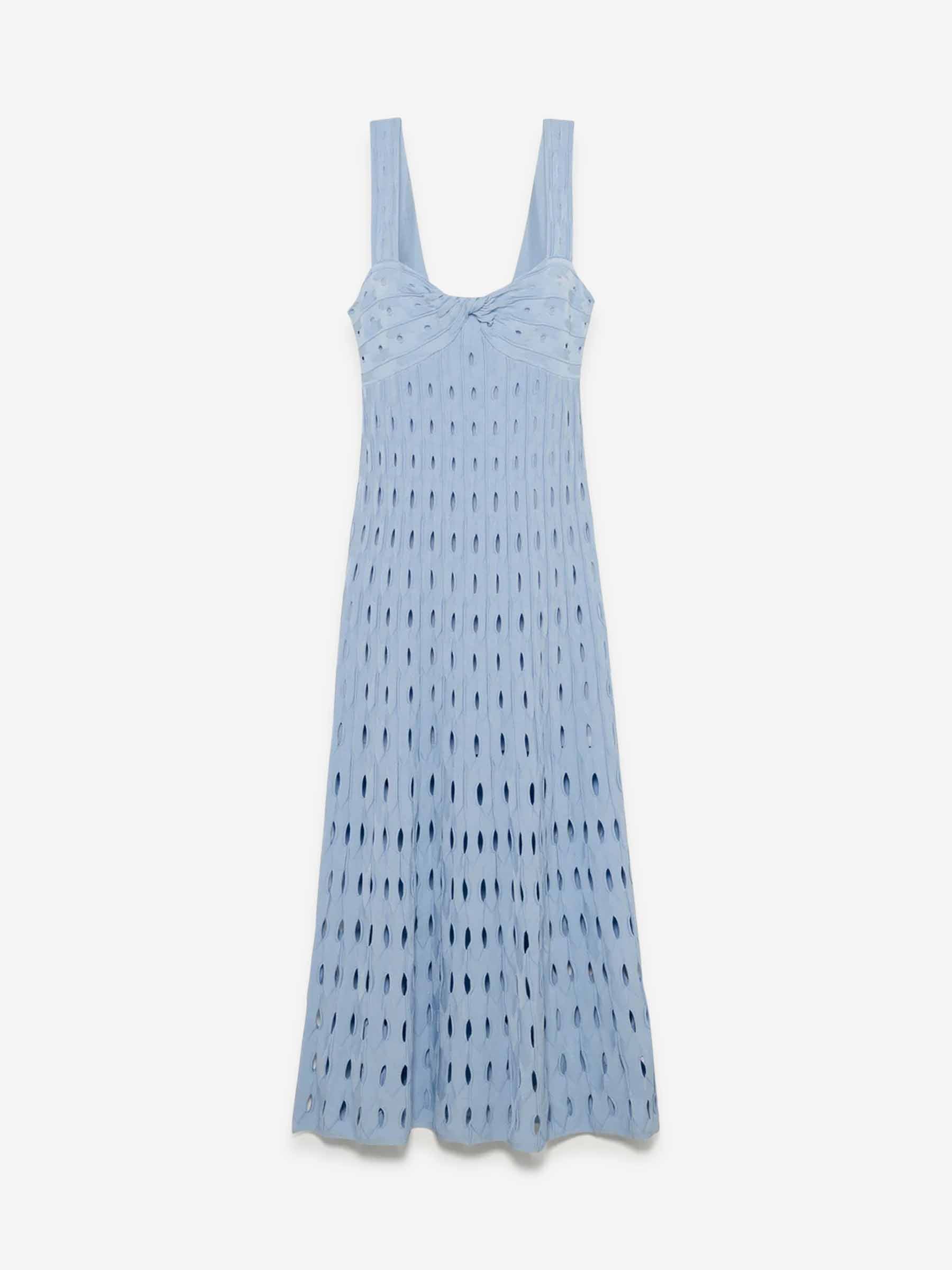 Simkhai Mujer Barcelona Vestido Punto Christina color Azul Celeste sku 721-000810 01 - Foto 1