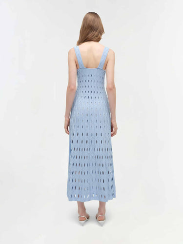 Simkhai Mujer Barcelona Vestido Punto Christina color Azul Celeste sku 721-000810 01 - Foto 3