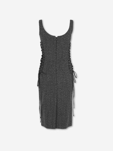 McQueen Mujer Barcelona Vestido Midi Lana color Gris Oscuro sku 721-000812 01 - Foto 2