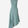 Alaïa Mujer Barcelona Vestido Punto Asimétrico color Verde Turquesa sku 721-000814 01 - Foto 1