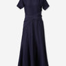 Roland Mouret Mujer Barcelona Vestido Midi Drapeado color Azul Marino sku 721-000818 01 - Foto 1
