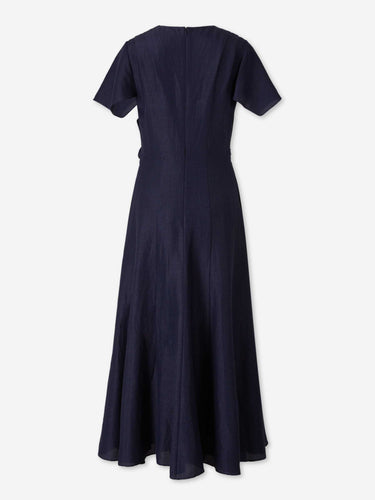 Roland Mouret Mujer Barcelona Vestido Midi Drapeado color Azul Marino sku 721-000818 01 - Foto 2