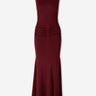 Roland Mouret Mujer Barcelona Vestido Punto Fruncido color Burdeos sku 721-000819 01 - Foto 1