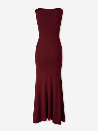 Roland Mouret Mujer Barcelona Vestido Punto Fruncido color Burdeos sku 721-000819 01 - Foto 2