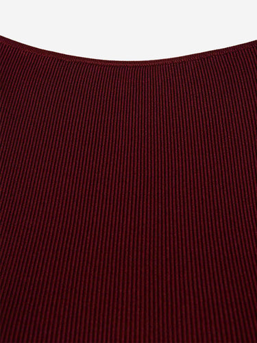 Roland Mouret Mujer Barcelona Vestido Punto Fruncido color Burdeos sku 721-000819 01 - Foto 3