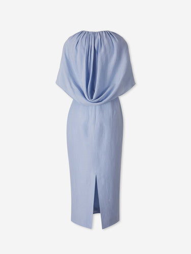 Roland Mouret Mujer Barcelona Vestido Midi Capa color Azul Celeste sku 721-000820 01 - Foto 2