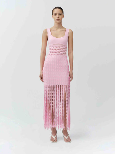 Simkhai Mujer Barcelona Vestido Punto Brionne color Rosa Palo sku 721-000823 01 - Foto 2