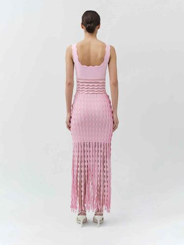Simkhai Mujer Barcelona Vestido Punto Brionne color Rosa Palo sku 721-000823 01 - Foto 3