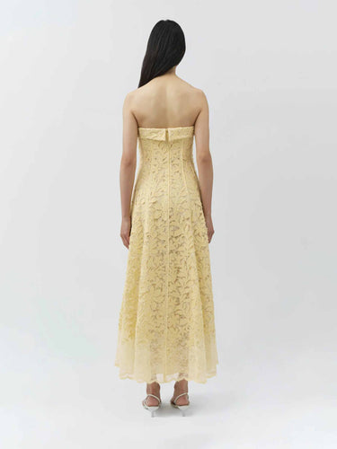 Simkhai Mujer Barcelona Vestido Encaje Imogen color Amarillo Claro sku 721-000824 01 - Foto 3