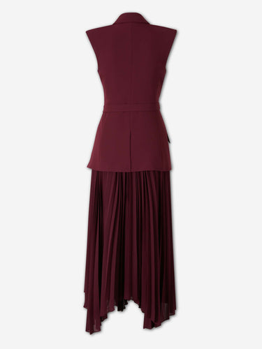 Simkhai Mujer Barcelona Vestido Midi Blazer color Burdeos sku 721-000825 01 - Foto 2