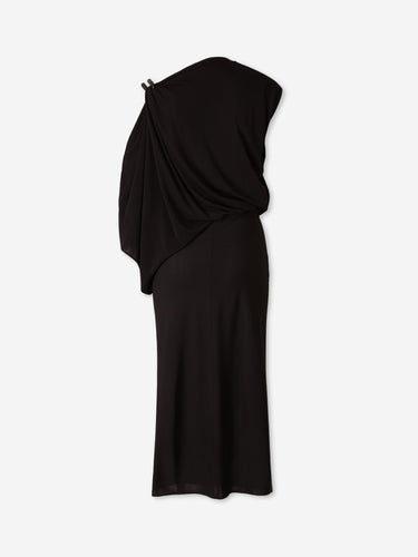 Tom Ford Mujer Barcelona Vestido Midi Asimátrico color Negro sku 721-000827 01 - Foto 2