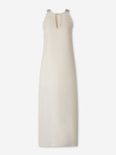 Peserico Mujer Barcelona Vestido Tirantes Lino color Beige sku 721-000828 01 - Foto 1