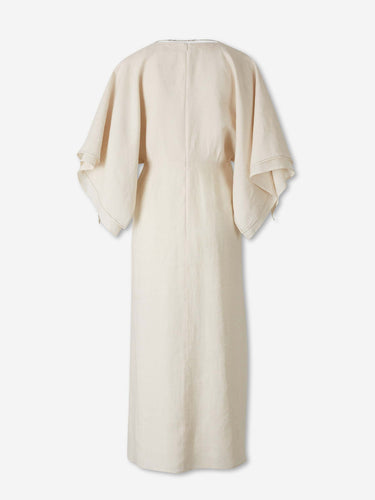 Peserico Mujer Barcelona Vestido Midi color Beige sku 721-000829 01 - Foto 2