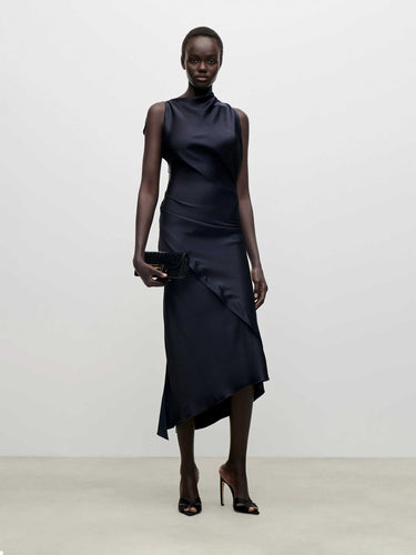 Victoria Beckham Mujer Barcelona Vestido Midi Kyra color Azul Noche sku 721-000831 01 - Foto 2