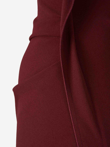 Victoria Beckham Mujer Barcelona Vestido Midi Victoria color Burdeos sku 721-000832 01 - Foto 4