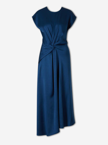 Victoria Beckham Mujer Barcelona Vestido Midi Aria color Azul Marino sku 721-000833 01 - Foto 1