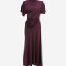 Victoria Beckham Mujer Barcelona Vestido Drapeado Blousey color Berenjena sku 721-000834 01 - Foto 1
