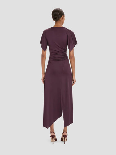 Victoria Beckham Mujer Barcelona Vestido Drapeado Blousey color Berenjena sku 721-000834 01 - Foto 3