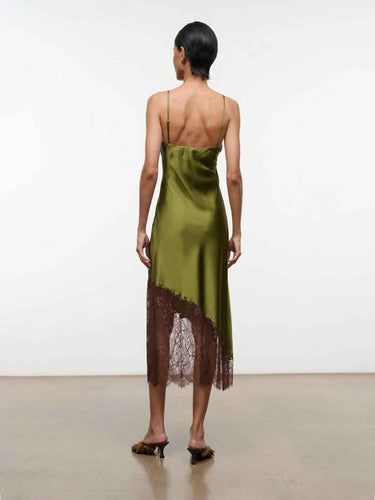 Staud Mujer Barcelona Vestido Lencero Lara color Verde sku 721-000842 01 - Foto 2