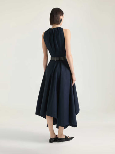 Givenchy Mujer Barcelona Vestido Midi Asimétrico color Azul Noche sku 721-000845 01 - Foto 3