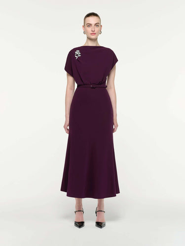 Roland Mouret Mujer Barcelona Vestido Broche Cady color Púrpura sku 721-000847 01 - Foto 1