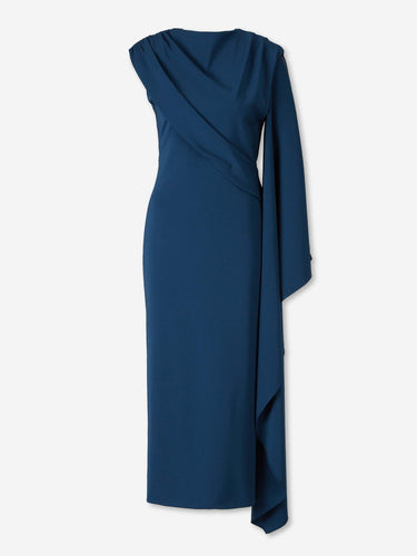 Robe cape asymétrique