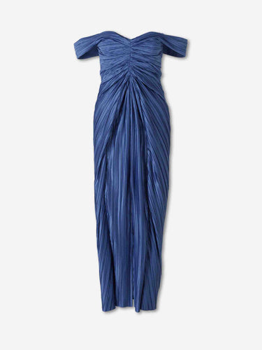 Cult Gaia Mujer Barcelona Vestido Drapeado Natalie color Azul Índigo sku 721-000850 01 - Foto 1