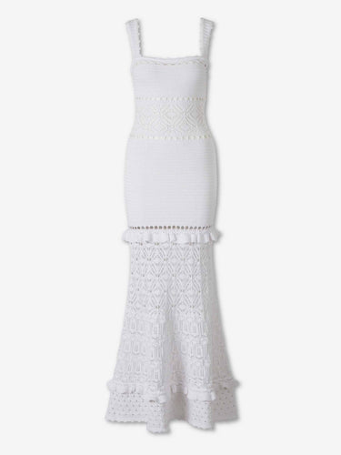 Retrofête Mujer Barcelona Vestido Punto Winona color Blanco sku 721-000857 01 - Foto 1