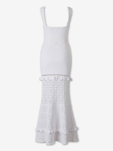 Retrofête Mujer Barcelona Vestido Punto Winona color Blanco sku 721-000857 01 - Foto 2