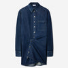 Off-White Mujer Barcelona Vestido Mini Camisero color Azul Denim Oscuro sku 731-005867 01 - Foto 1