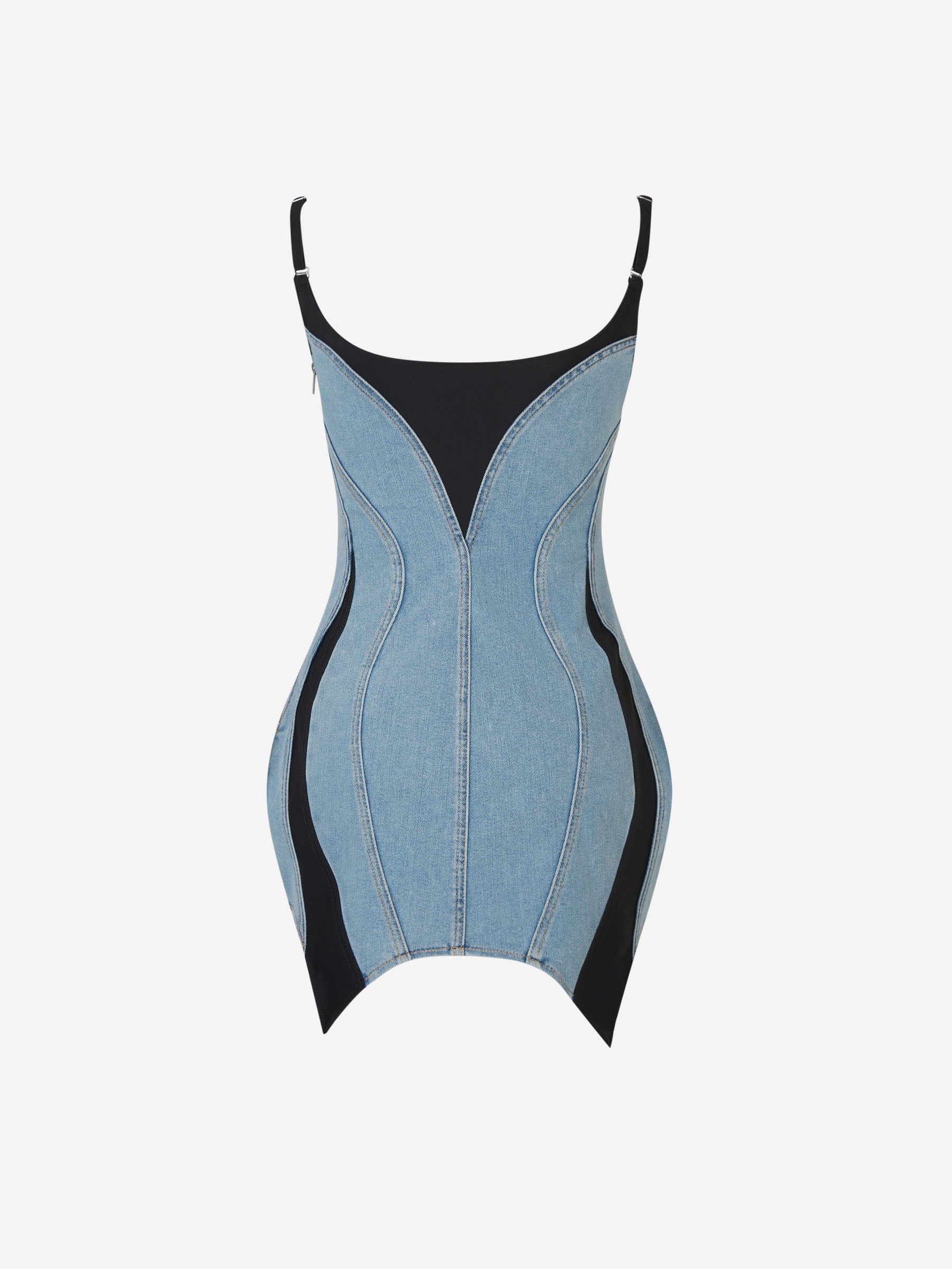 Mugler – Mugler Denim Mini Dress in Barcelona or Shop Online Mujer  731-005902