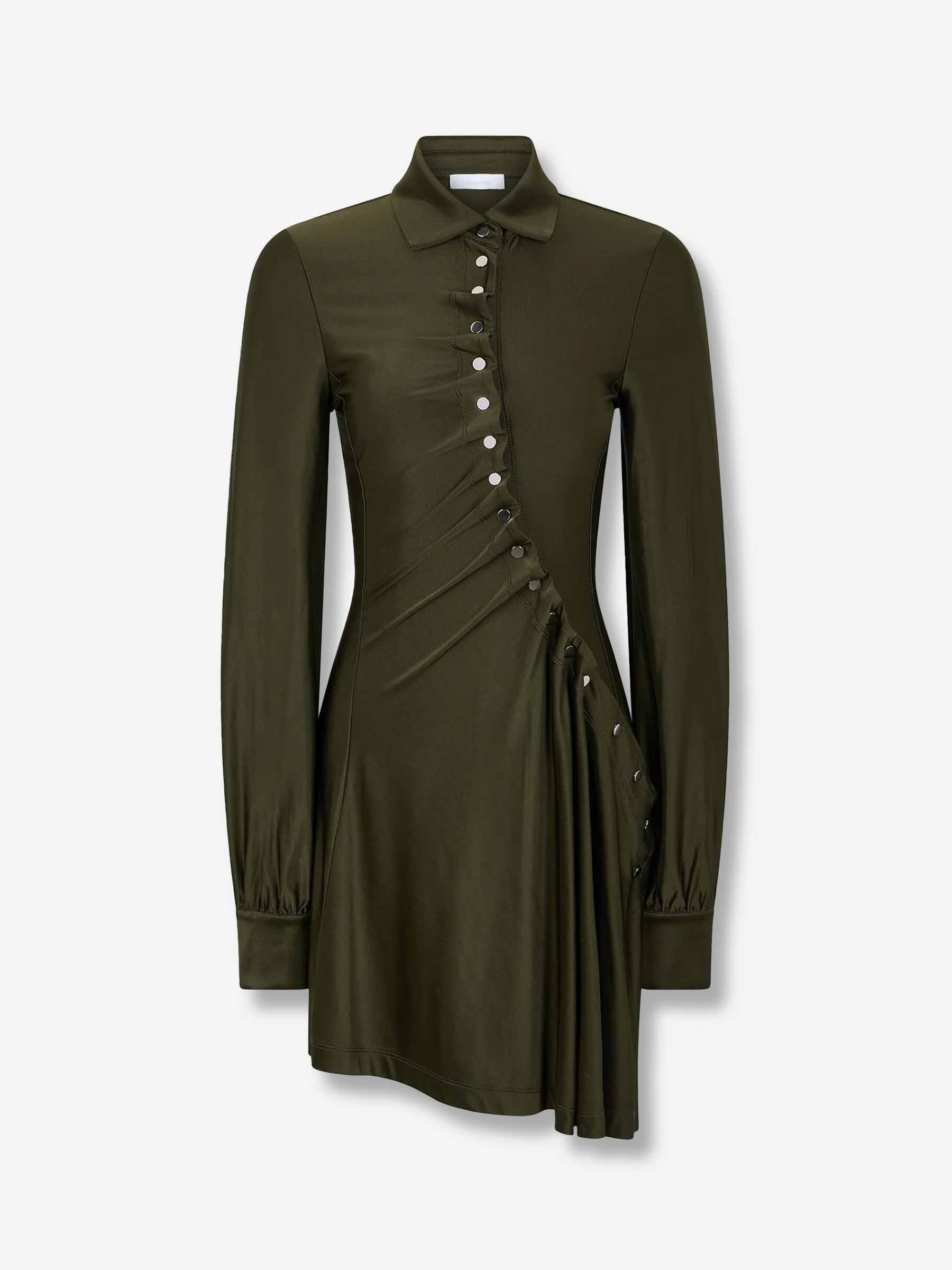 Rabanne Mujer Barcelona Vestido Mini Drapeado color Verde Oscuro sku 731-006047 01 - Foto 1