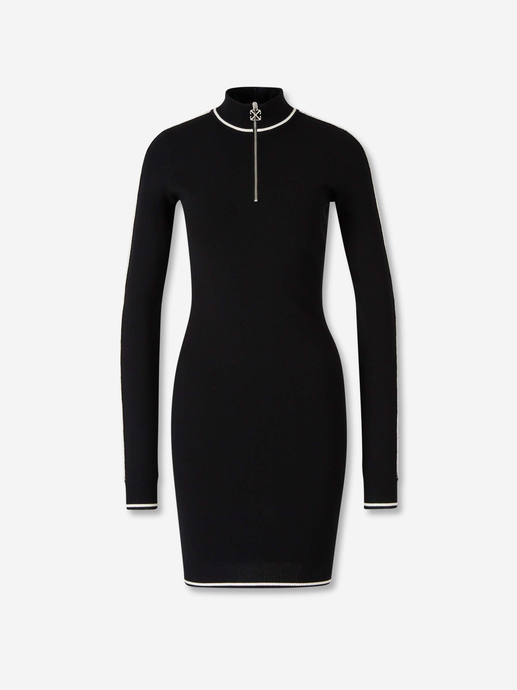 Off-White Mujer Barcelona Vestido Mini Punto color Blanco Y Negro sku 731-006060 01 - Foto 1
