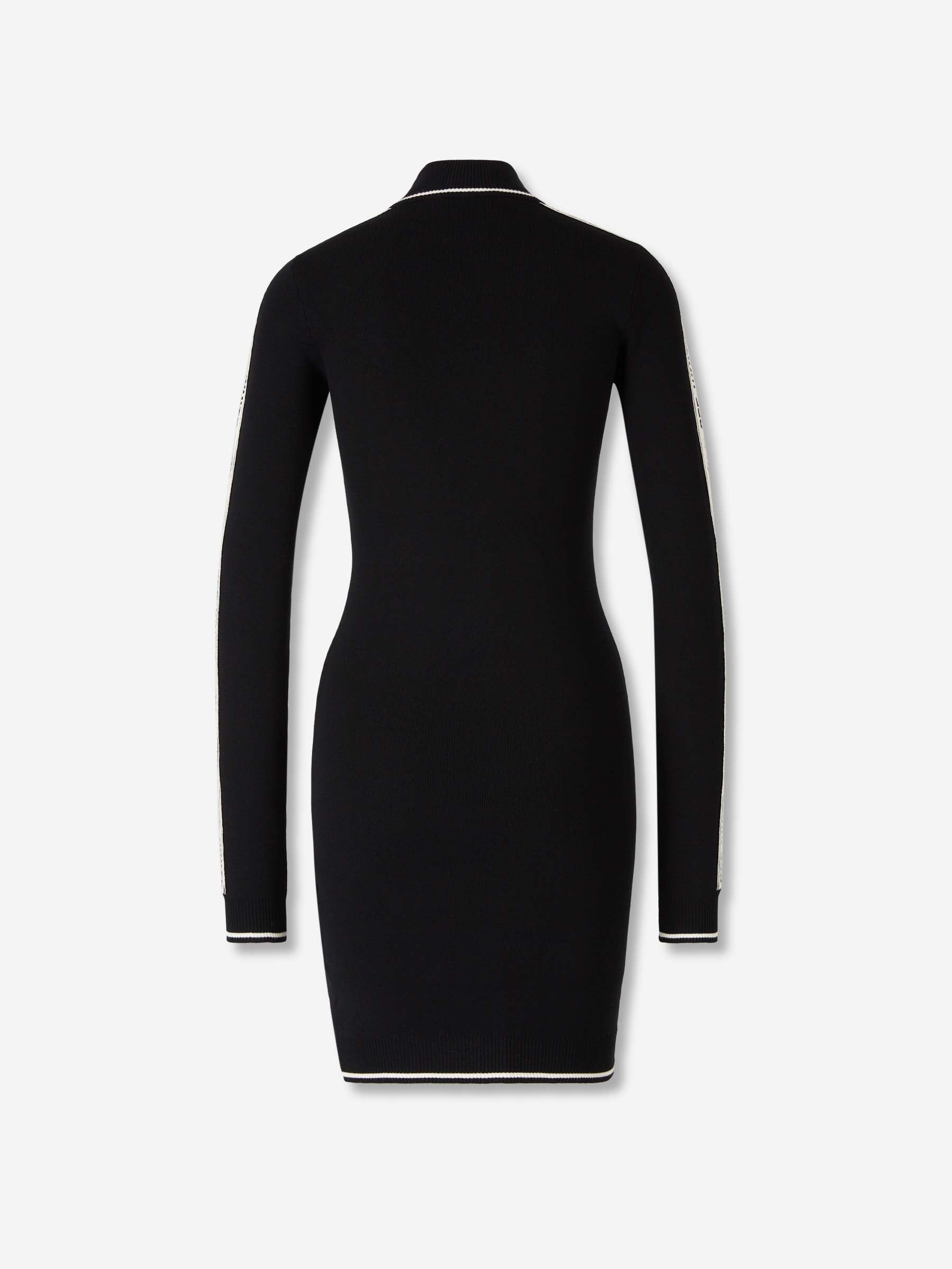 Off-White Mujer Barcelona Vestido Mini Punto color Blanco Y Negro sku 731-006060 01 - Foto 2