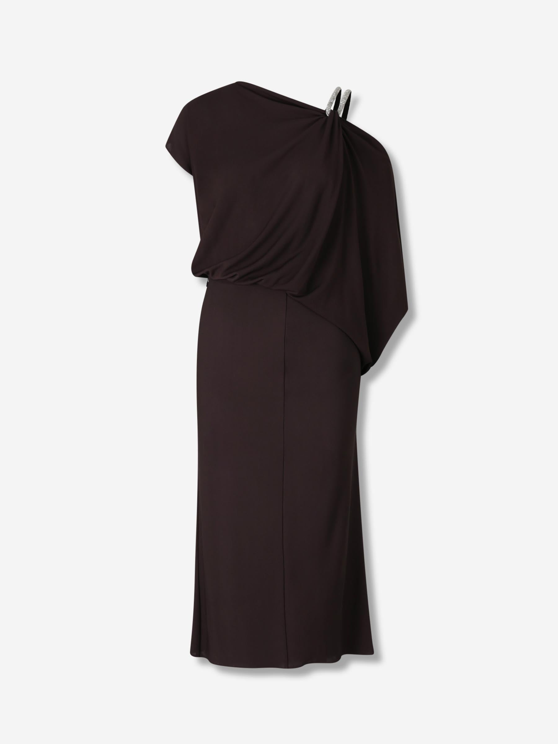 Tom Ford Mujer Barcelona Vestido Midi Tirante color Marrón Oscuro sku 731-006068 01 - Foto 1