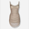 The Attico Mujer Barcelona Vestido Mini Flecos color Plateado sku 731-006072 01 - Foto 1