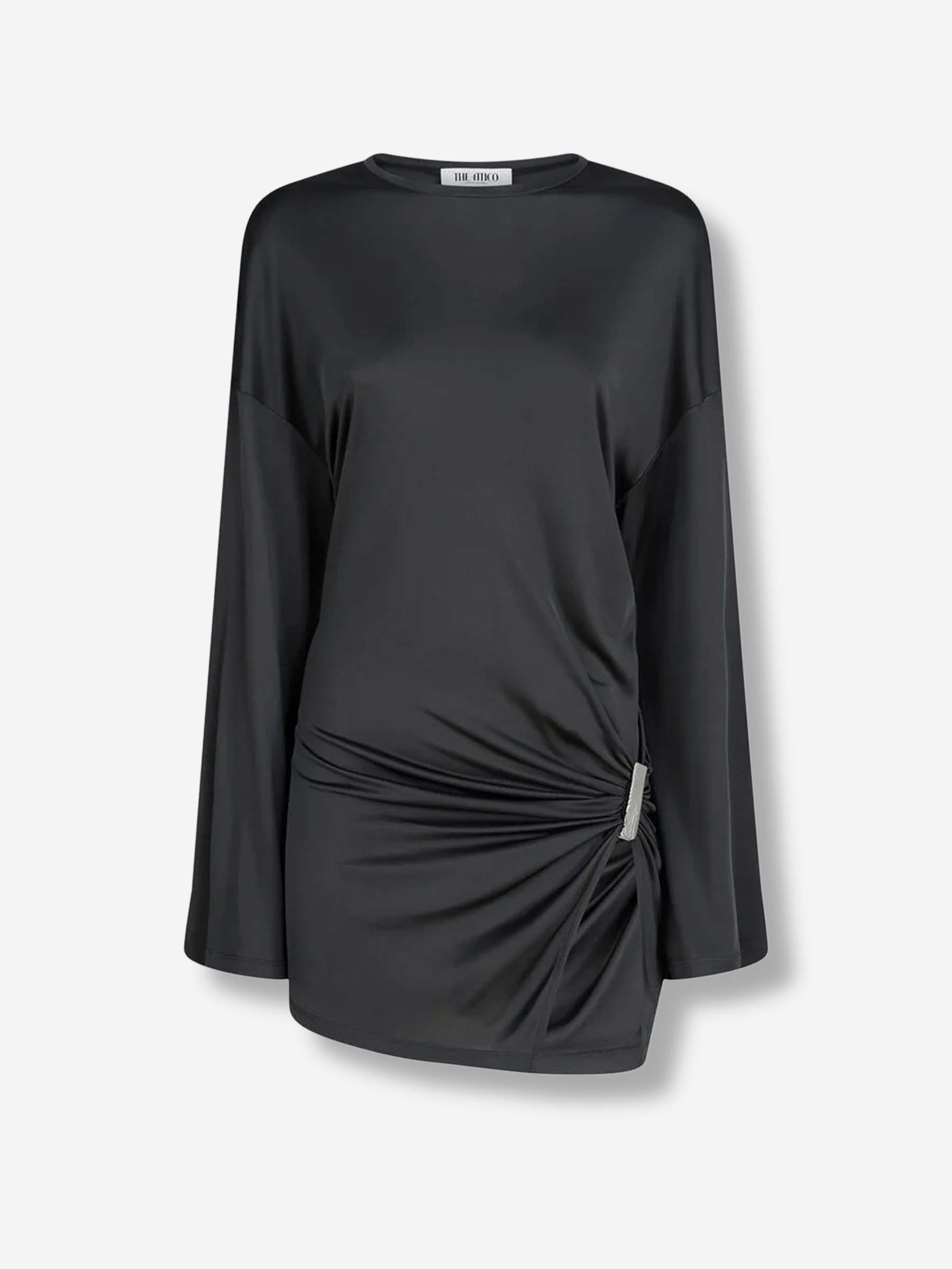 The Attico Mujer Barcelona Vestido Asimétrico Mini color Gris Oscuro sku 731-006077 01 - Foto 1