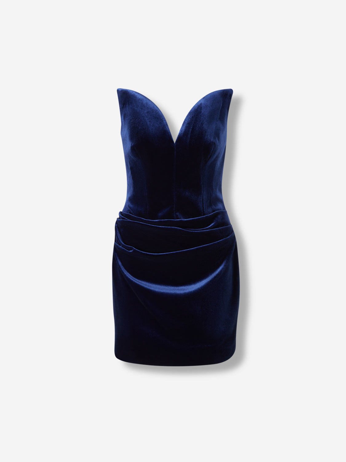 Roland Mouret Mujer Barcelona Vestido Mini Velour color Azul Marino sku 731-006081 01 - Foto 1