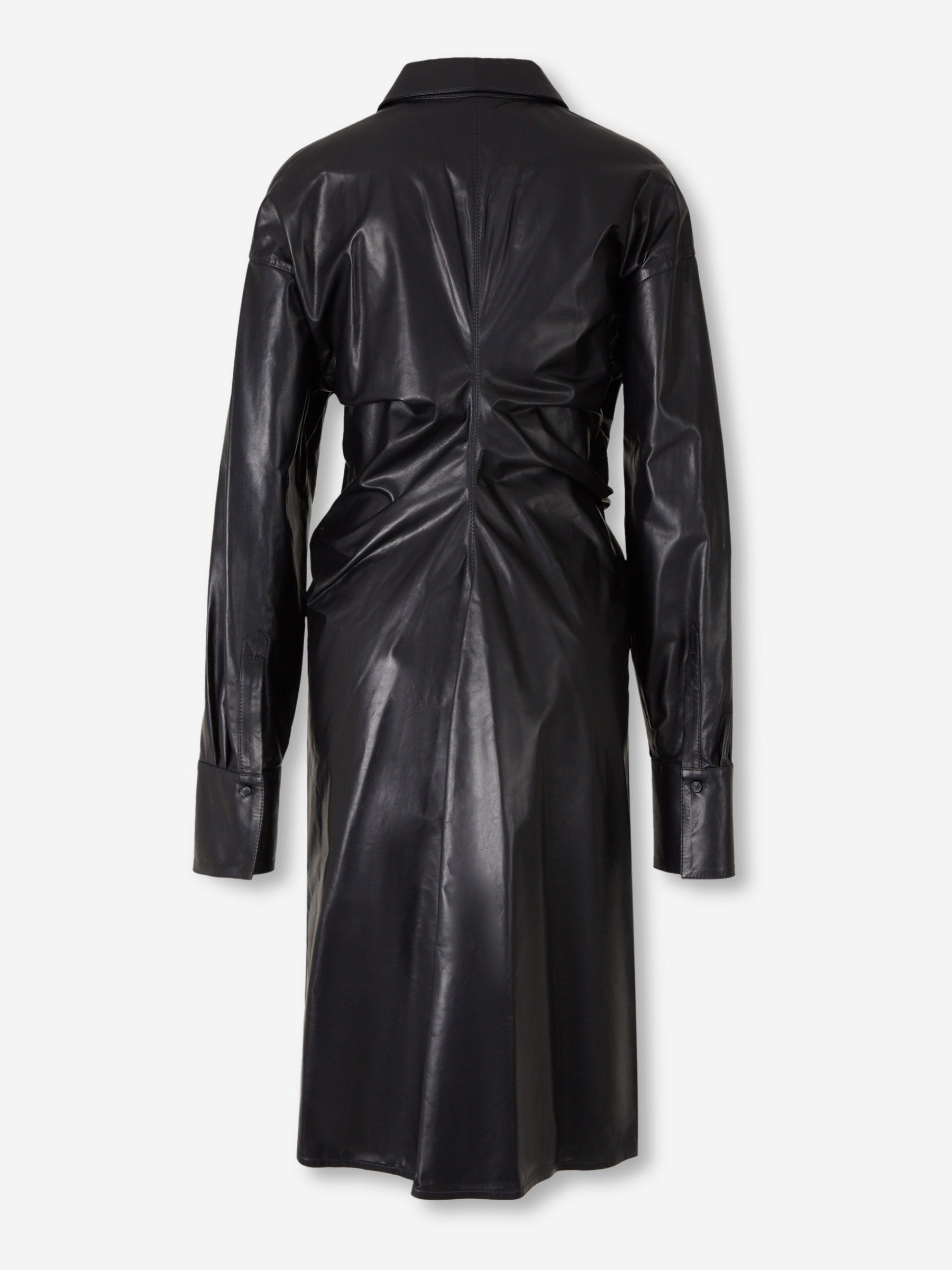 TOTEME Mujer Barcelona Vestido Camisero Cuero color Azul Noche sku 731-006086 01 - Foto 2