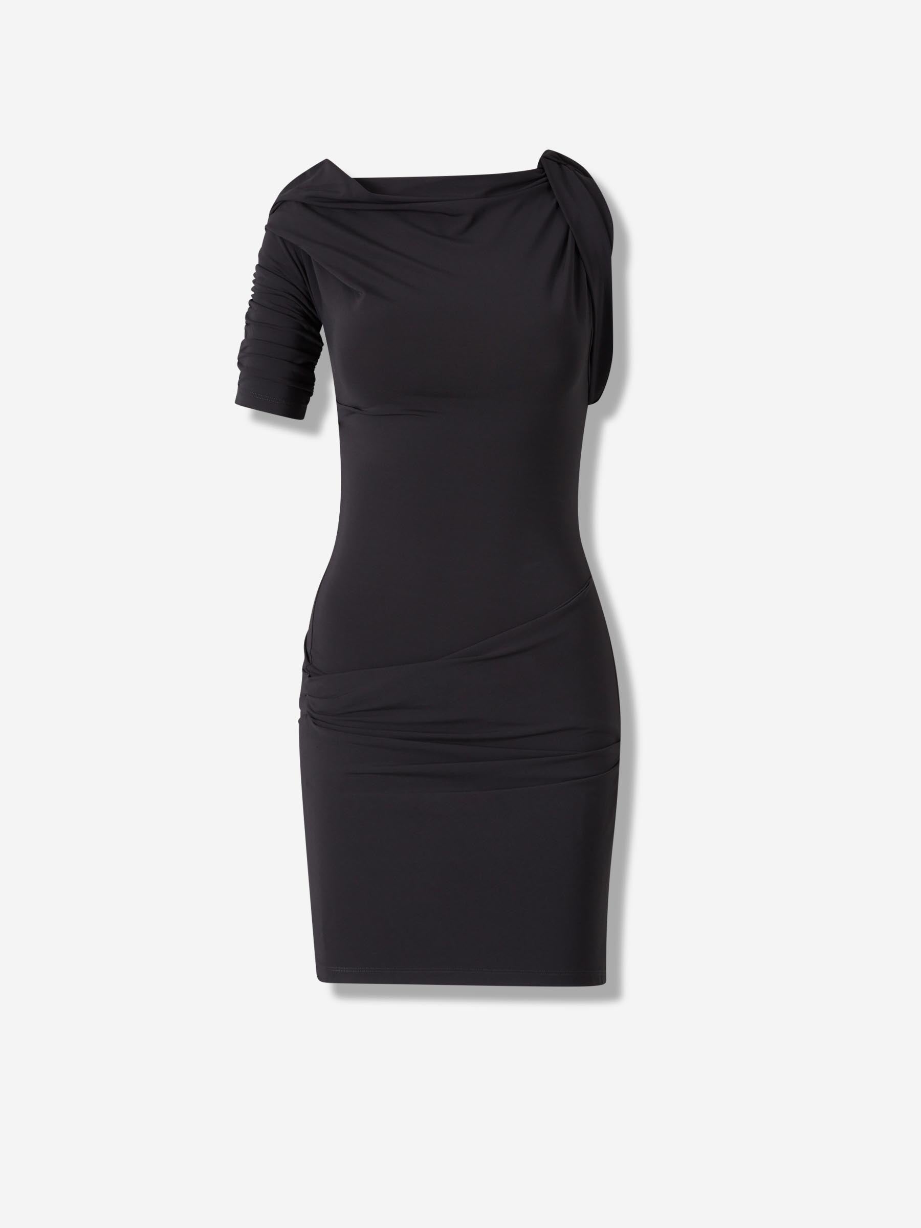 Jacquemus Mujer Barcelona Vestido Mini Drapeado color Negro sku 731-006090 01 - Foto 1