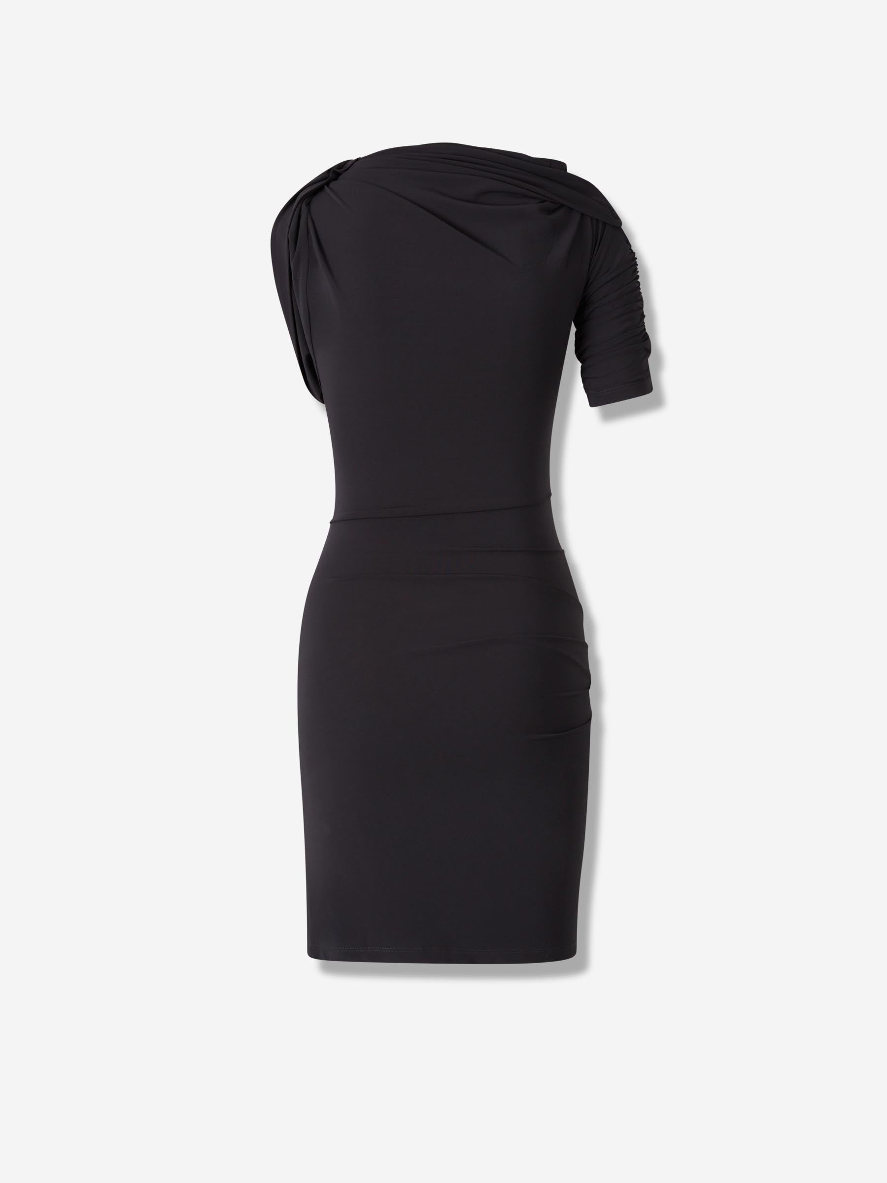Jacquemus Mujer Barcelona Vestido Mini Drapeado color Negro sku 731-006090 01 - Foto 2