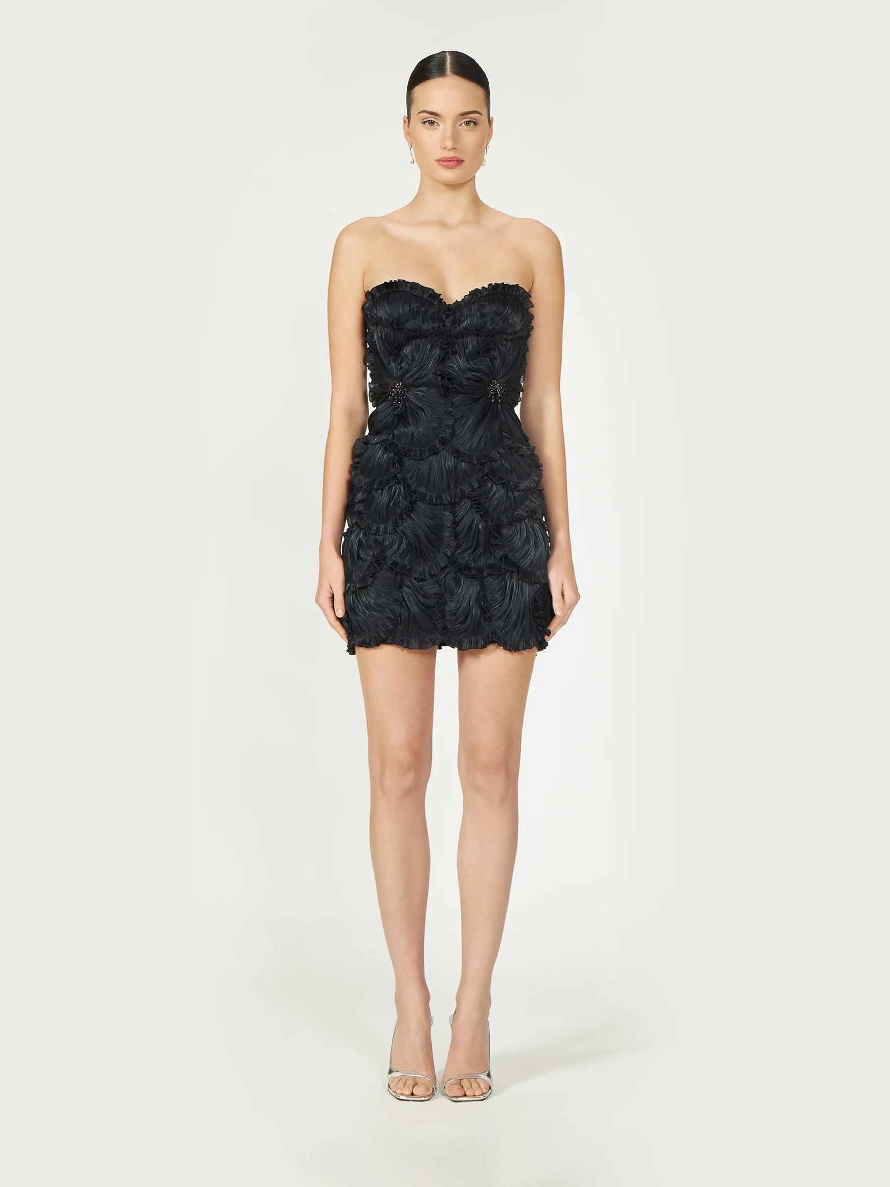 Costarellos Mujer Barcelona Vestido Mini Lúrex color Negro sku 731-006095 01 - Foto 2