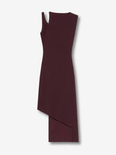 Courrèges Mujer Barcelona Vestido Canalé Asimétrico color Burdeos sku 731-006096 01 - Foto 1