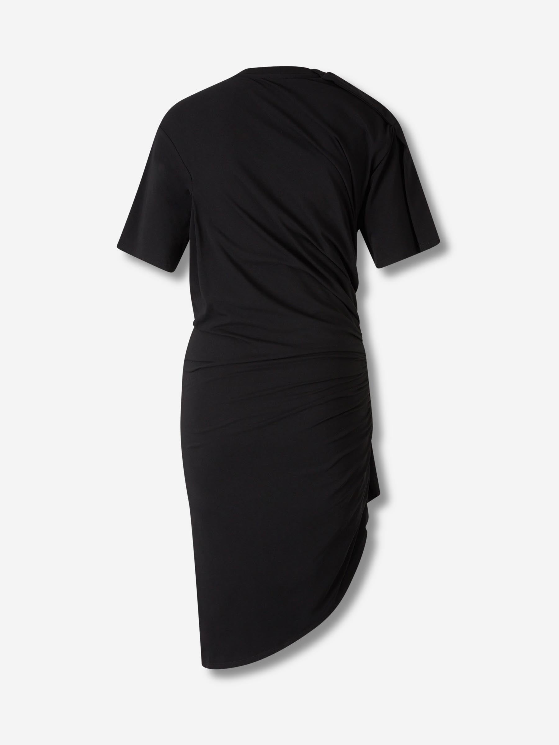 Mugler Mujer Barcelona Vestido Midi Drapeado color Negro sku 731-006097 01 - Foto 2